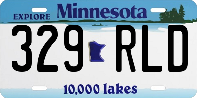 MN license plate 329RLD