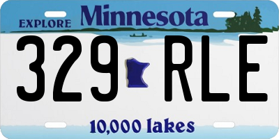 MN license plate 329RLE