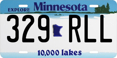 MN license plate 329RLL