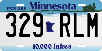 MN license plate 329RLM
