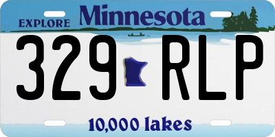 MN license plate 329RLP
