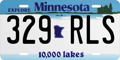 MN license plate 329RLS