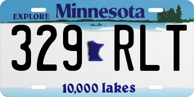 MN license plate 329RLT
