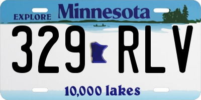 MN license plate 329RLV