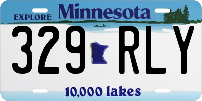 MN license plate 329RLY