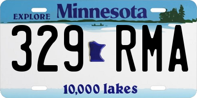 MN license plate 329RMA