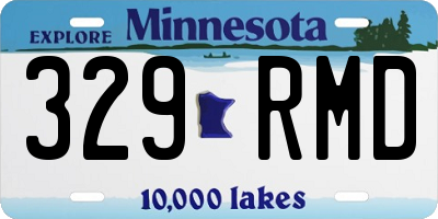 MN license plate 329RMD