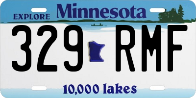 MN license plate 329RMF