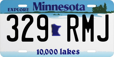 MN license plate 329RMJ