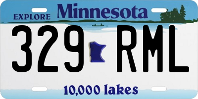 MN license plate 329RML