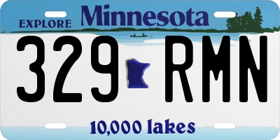 MN license plate 329RMN