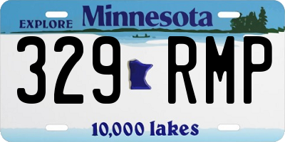 MN license plate 329RMP