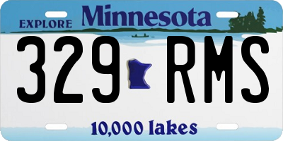 MN license plate 329RMS