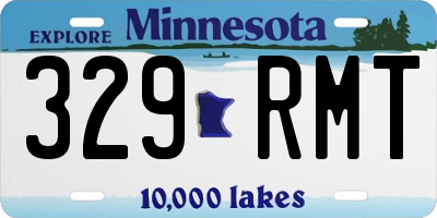 MN license plate 329RMT