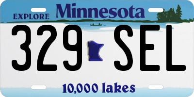 MN license plate 329SEL