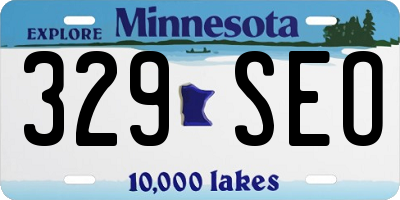MN license plate 329SEO