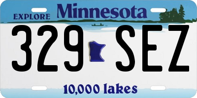 MN license plate 329SEZ