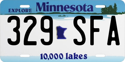 MN license plate 329SFA