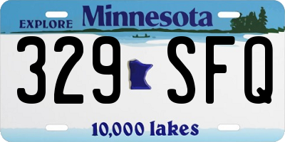 MN license plate 329SFQ