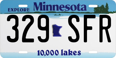 MN license plate 329SFR