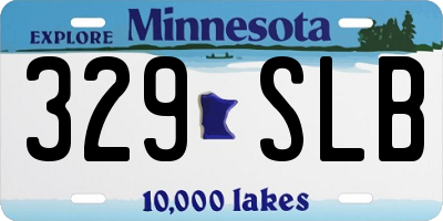 MN license plate 329SLB