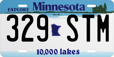 MN license plate 329STM
