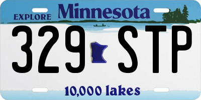 MN license plate 329STP