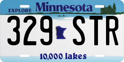 MN license plate 329STR