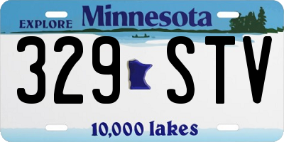 MN license plate 329STV