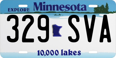 MN license plate 329SVA
