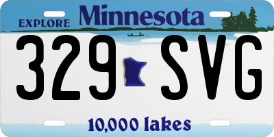 MN license plate 329SVG