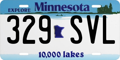 MN license plate 329SVL