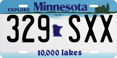 MN license plate 329SXX