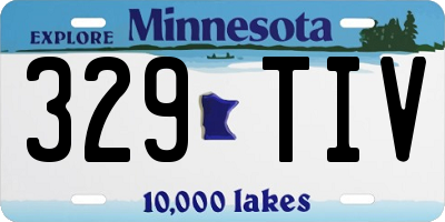 MN license plate 329TIV
