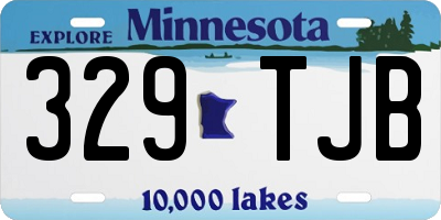 MN license plate 329TJB
