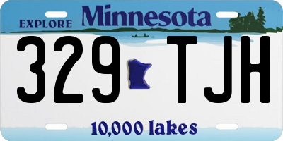 MN license plate 329TJH