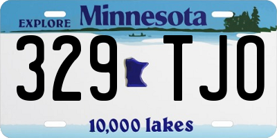 MN license plate 329TJO