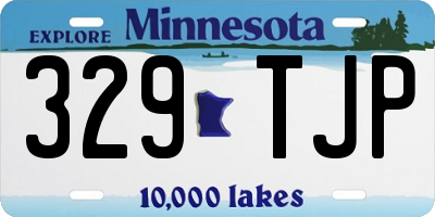MN license plate 329TJP