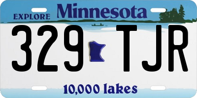 MN license plate 329TJR
