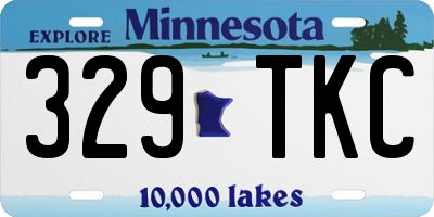 MN license plate 329TKC