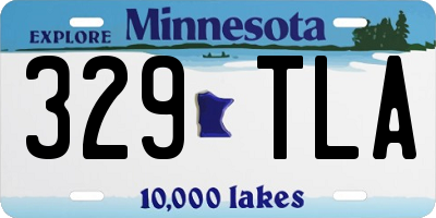MN license plate 329TLA