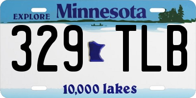 MN license plate 329TLB