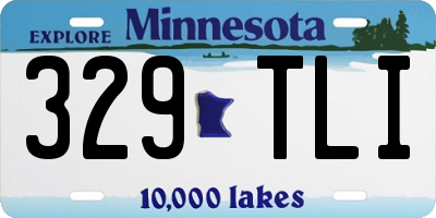MN license plate 329TLI