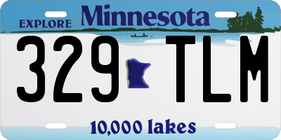 MN license plate 329TLM