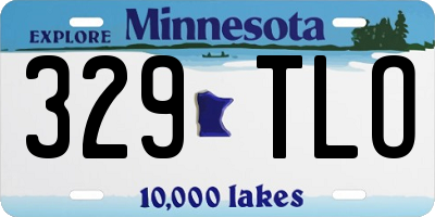 MN license plate 329TLO