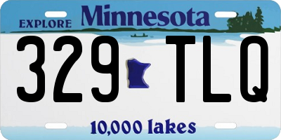 MN license plate 329TLQ