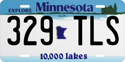 MN license plate 329TLS