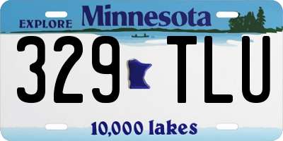 MN license plate 329TLU