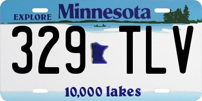 MN license plate 329TLV