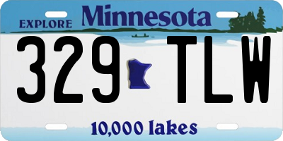 MN license plate 329TLW